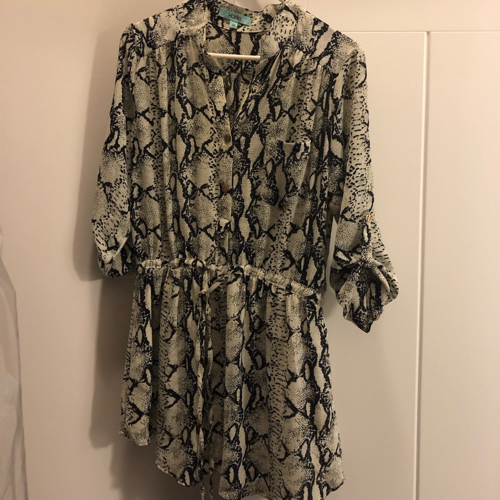 Karlie 3/4 length sleeve mini dress